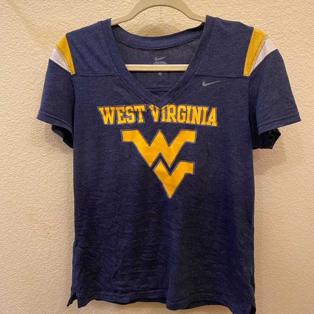 WVU West Virginia University V-Neck T-Shirt